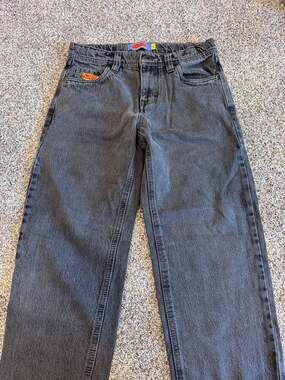 Empyre Black Wash Loose Fit Skater Jeans